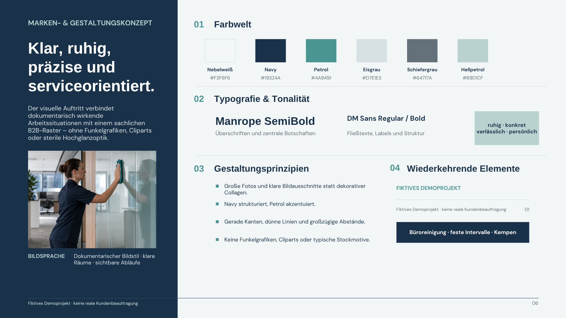 Marken- und Gestaltungskonzept der Demo-Konzeptstudie Blancobello